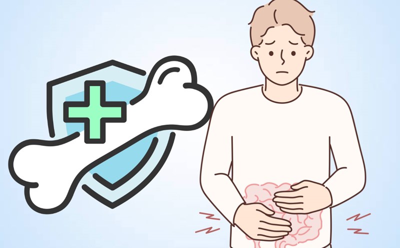 The importance of the intestines in protecting bone health. Graphics: Thien Nhan