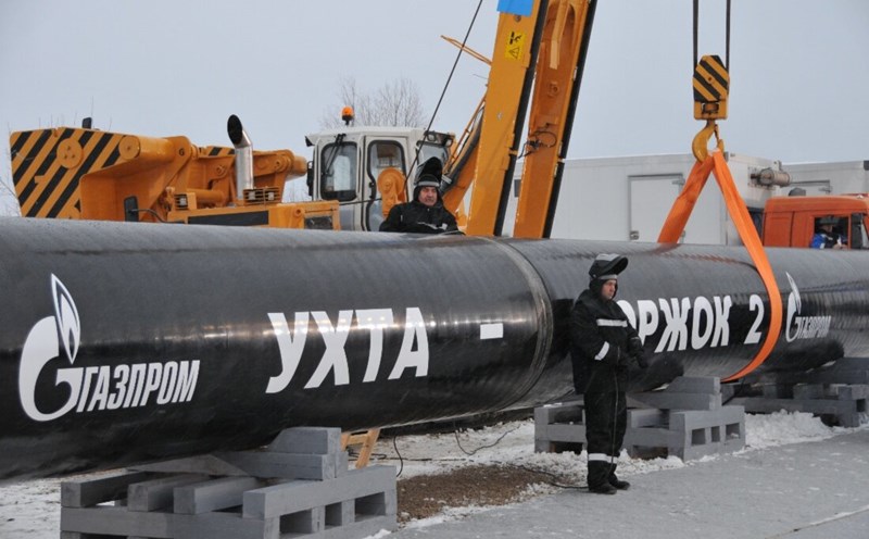 The Ukhta - Torzhok 2 gas pipeline of Russian gas company Gazprom. Photo: Gazprom