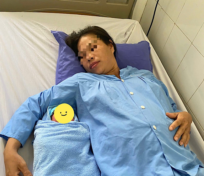 The mother was saved after her preeclampsia. Photo: Bac Quang Binh General Hospital