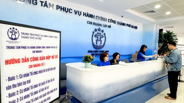 Hanoi City Public Administration Service Center. Photo: Minh Hanh