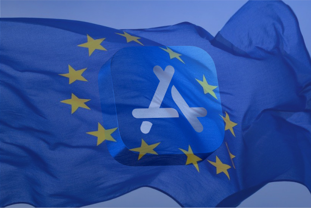 Apple is adjusting its in-app store policy to avoid EU sanctions. Graphic photo: Van Thang