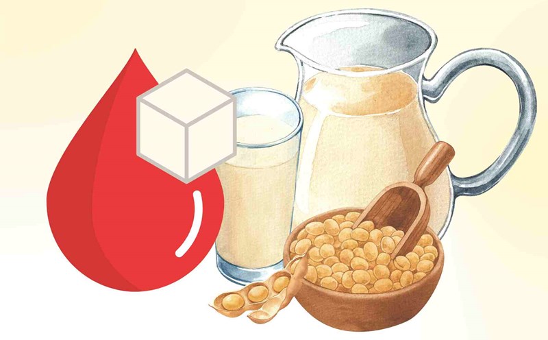 Tips on the best way to drink soy milk for people with diabetes. Graphics: Dinh Dinh