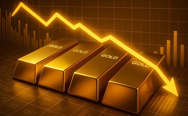 Giá vàng giảm sâu, rơi khỏi ngưỡng kháng cự quan trọng