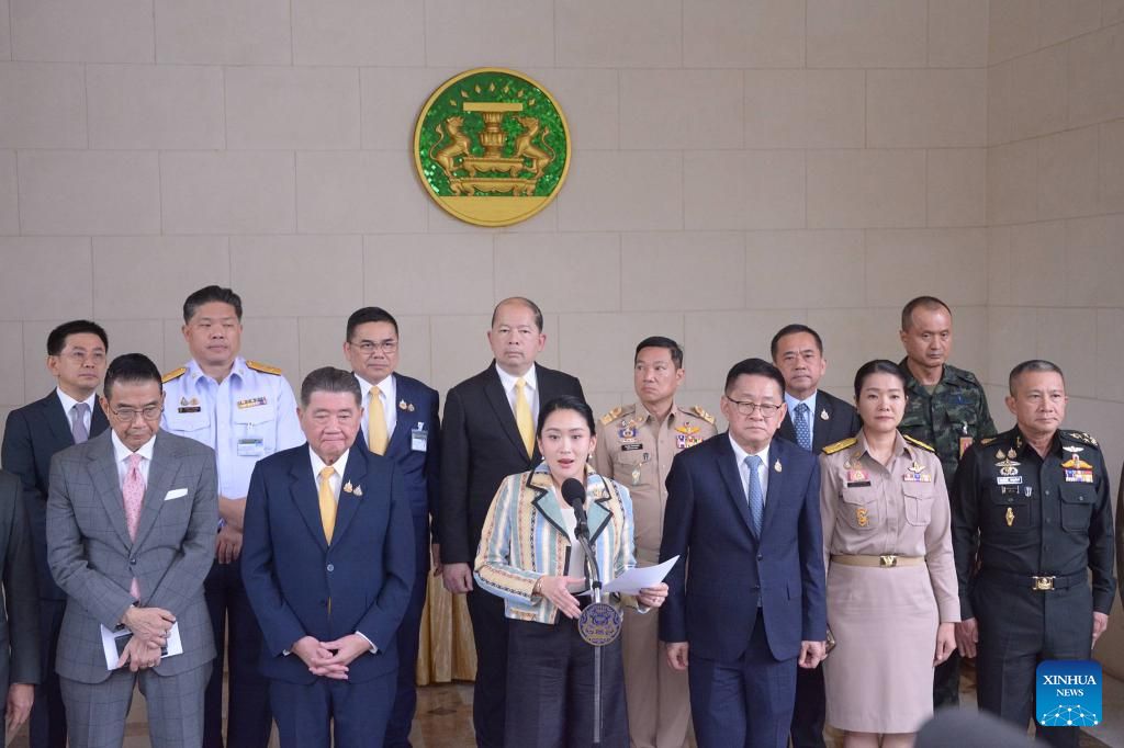 El 23 de junio, el primer ministro tailandes Paetongtarn Shinawatra anuncio su endurecimiento del control fronterizo con Camboya para combatir los delitos transnacionales. Foto: Xinhua