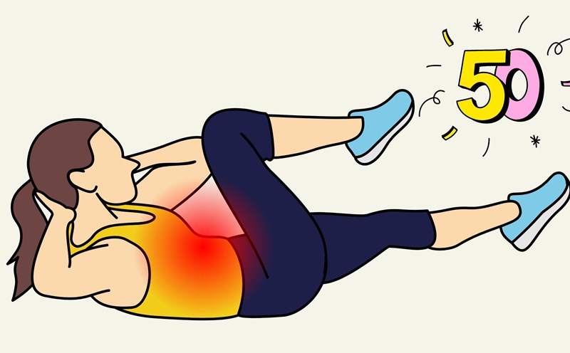 Exercise helps reduce belly fat for women over the age of 50. Graphics: Thanh Thanh