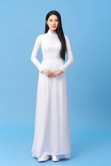 Thuy Nhien co kinh nghiem thi nhan sac truoc khi den voi Hoa hau Viet Nam. Anh: HHVN