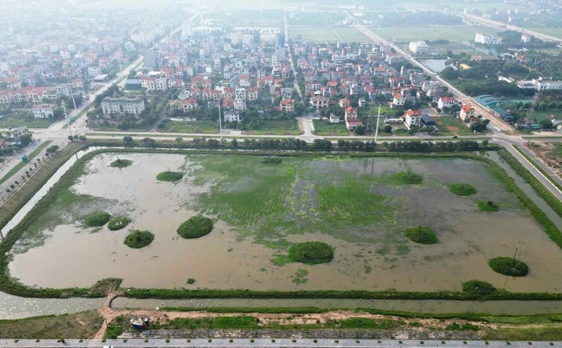 The land is expected to build a new Ninh Binh Provincial Administrative Center. Photo: Xuan Hung