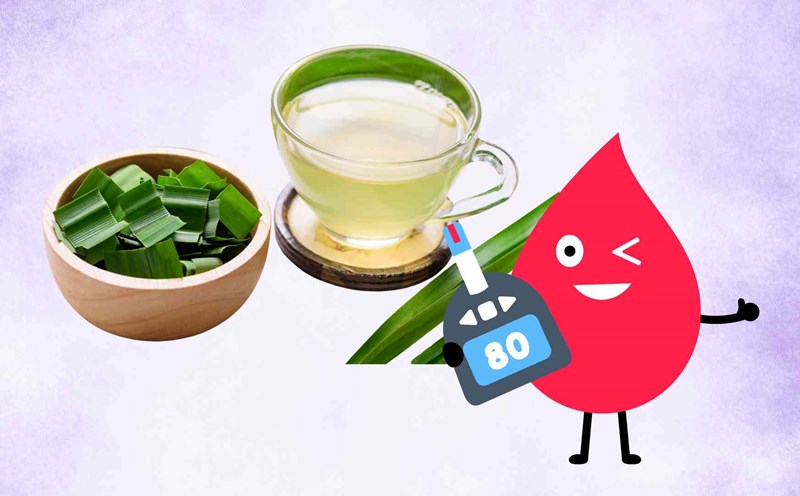 Herbal pandan leaves help lower blood sugar surprisingly effectively. Graphic photo: Hoang Loc