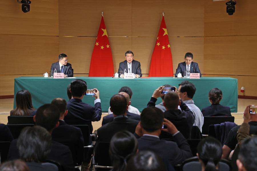 The Chinese delegation during trade talks with the US in Geneva, Switzerland. Photo: Xinhua