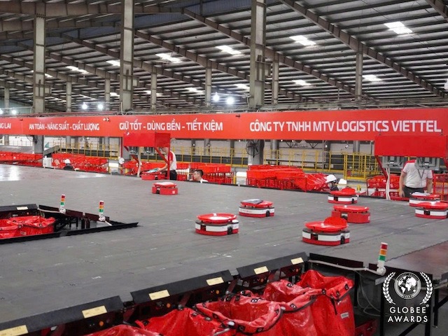 He thong robot tu hanh cua Viettel Post dat giai Vang va dan dau cac hang muc ve robot va tu dong hoa. Anh: Viettel cung cap
