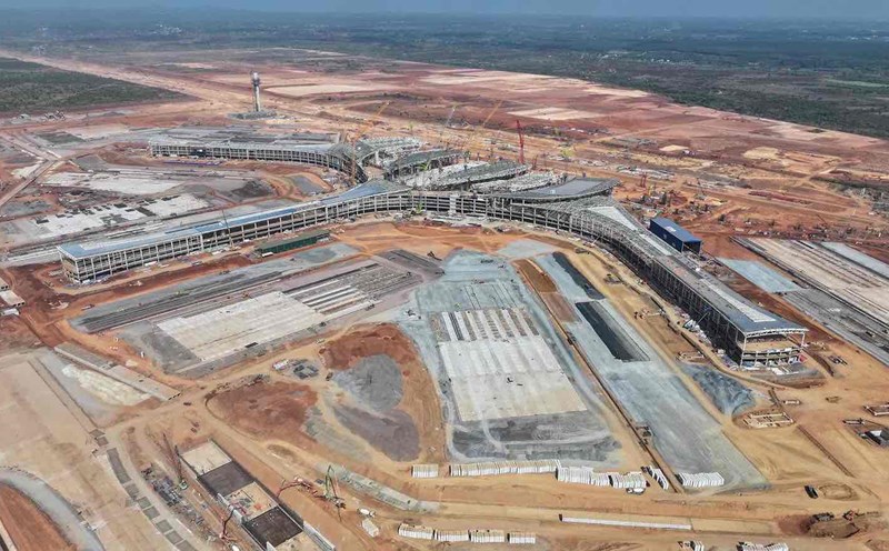 Panorama of Long Thanh airport in Dong Nai. Photo: Ha Anh Chien