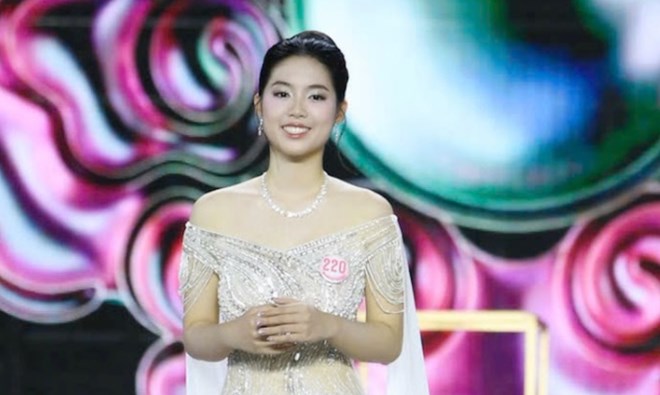 Nhan sắc, học vấn của Thiếu uý vừa trở thành Á hậu 1 Hoa hậu Việt Nam 2024