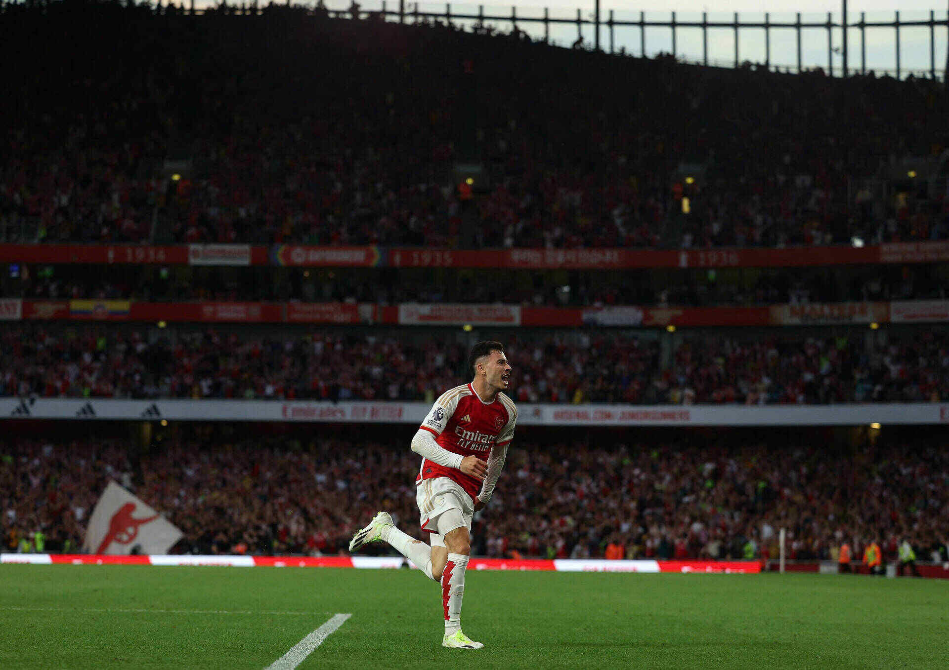 Gabriel Martinelli khong the dap ung yeu cau cua Arsenal. Anh: AFP