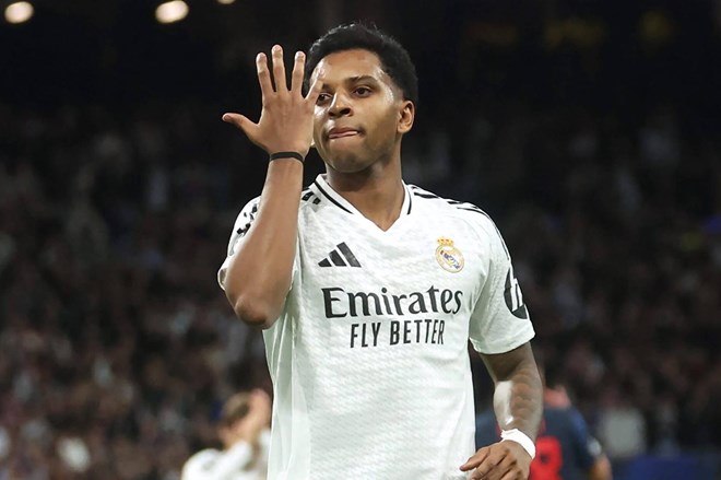 Muc gia cua Rodrygo co the khien Arsenal gap kho. Anh: AFP