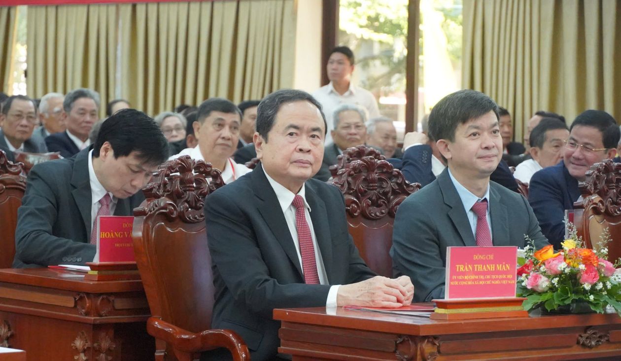 Chu tich Quoc hoi Tran Thanh Man du hoi nghi tai TP Can Tho. Anh: Ta Quang