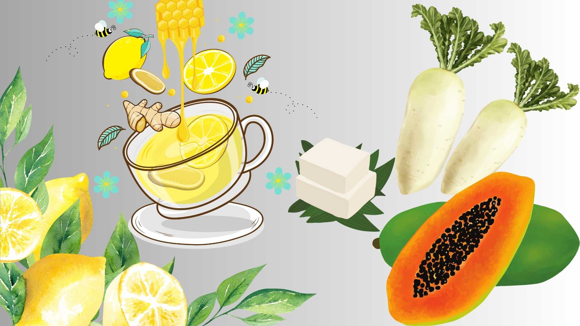 Some drinks and vegetables help reduce fat after meals. Graphics: Ha May