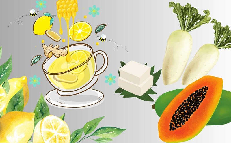 Some drinks and vegetables help reduce fat after meals. Graphics: Ha May