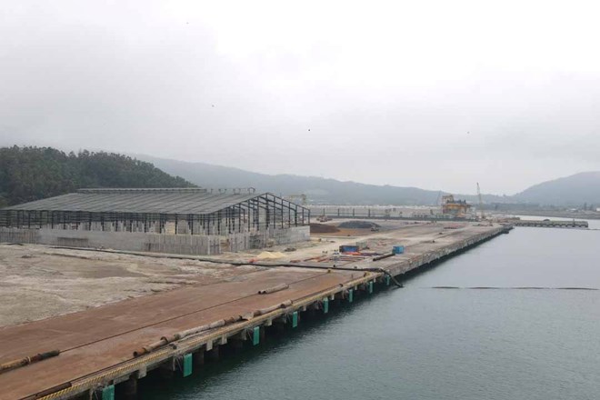 The Vung Ang sea area, where there is port No. 4, is about to be put into operation. Photo: Tran Tuan