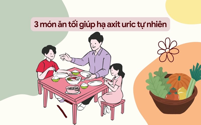 Dishes that help lower uric acid naturally in the blood. Graphic photo: Huong Son