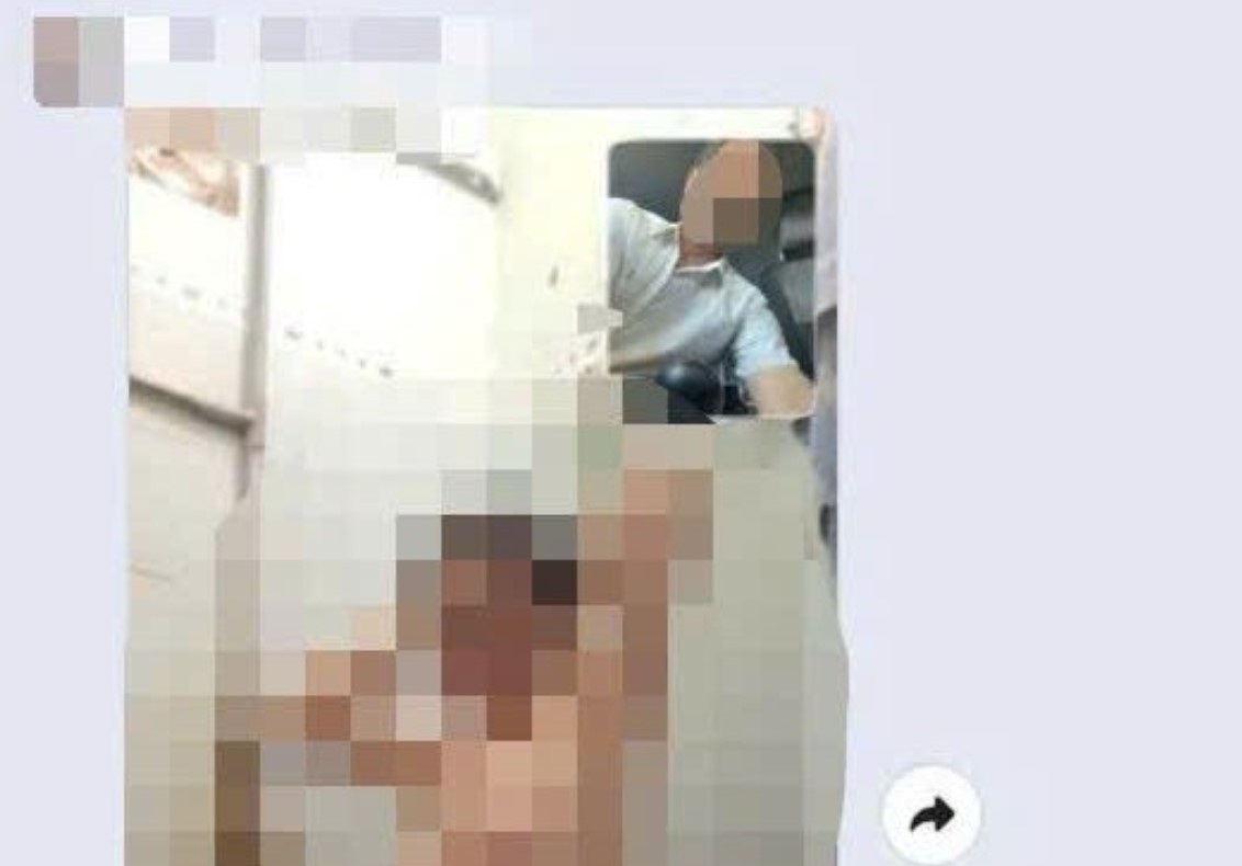 Mr. K was disciplined for putting sensitive images in an internal group. Screenshot