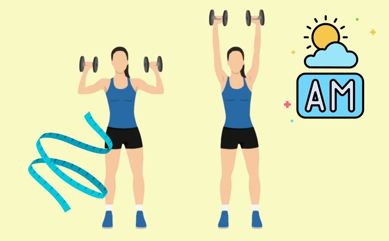 Exercising for 15 minutes in the morning helps women have a beautiful slim waist. Graphics: Thanh Thanh