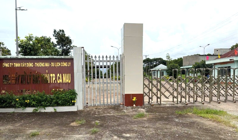 Ca Mau City Waste Treatment Plant requests to close because the more it operates, the more it loses. Photo: Nhat Ho