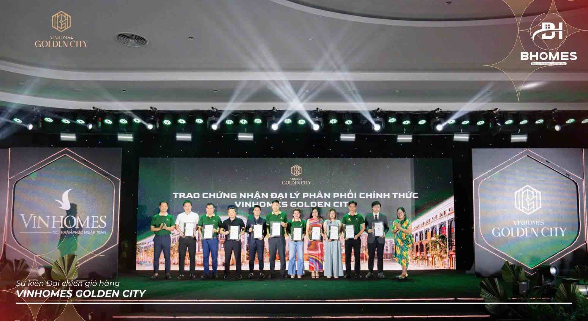 Bhomes nhan chung nhan dai ly phan phoi chinh thuc du an Vinhomes Golden City.