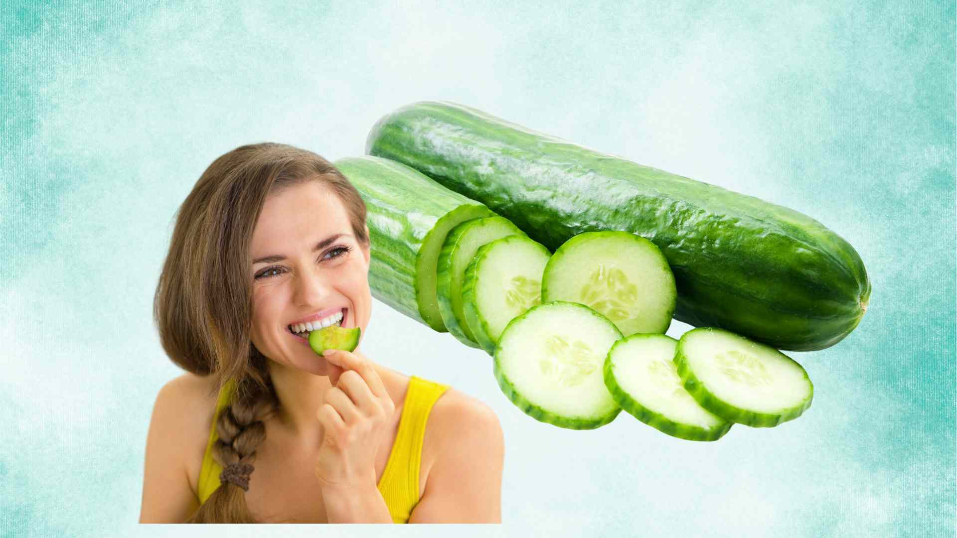 Lose weight with healthy skin by eating cucumbers every day. Graphic photo: Hoang Loc