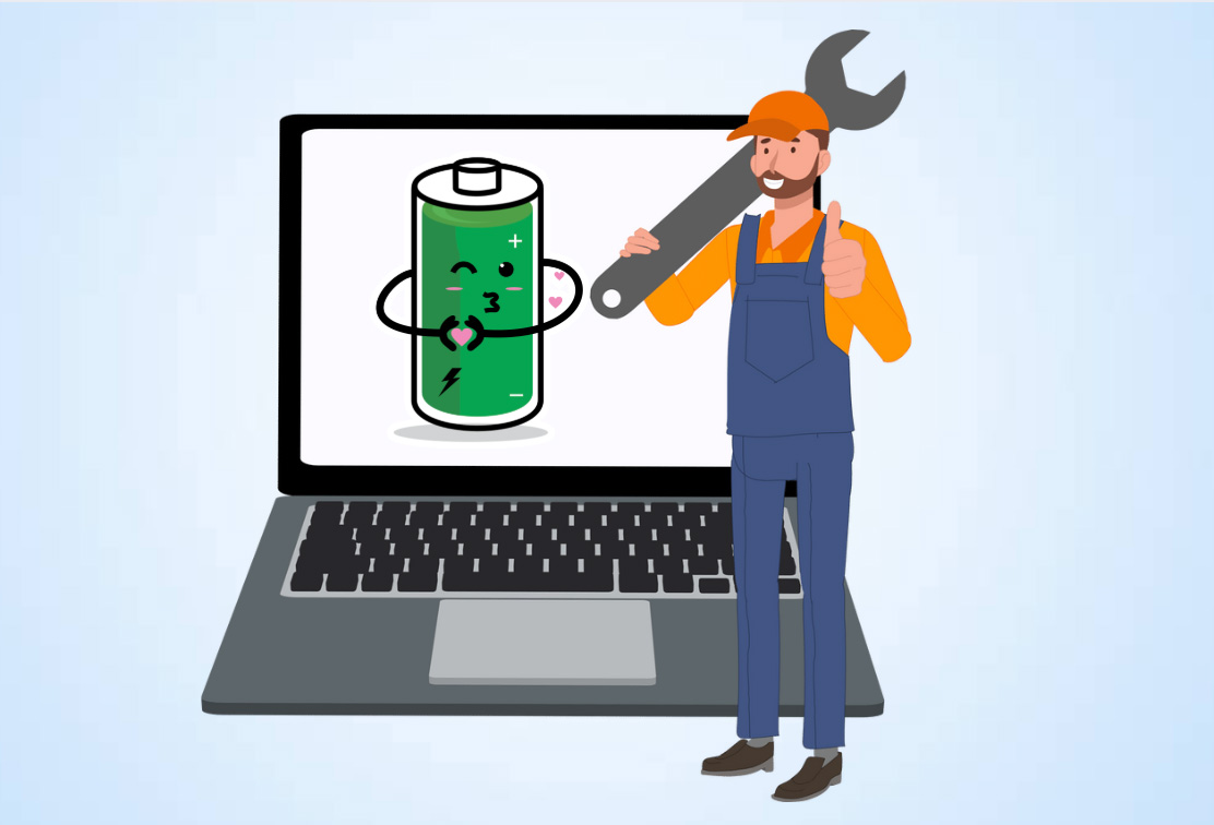 How to maintain laptop batteries properly. Graphics: Thien Nhan