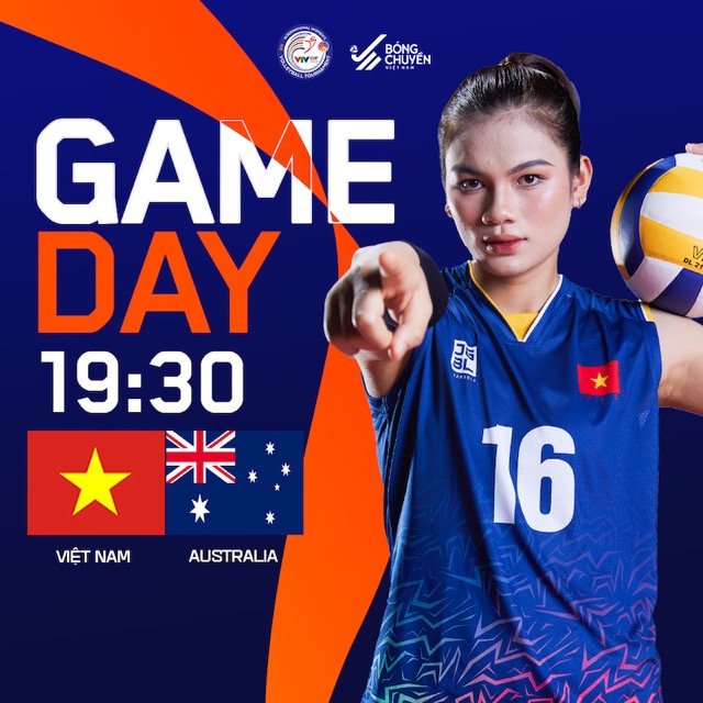 Tuyen bong chuyen nu Viet Nam gap Australia tai VTV Cup 2025. Anh: VFV