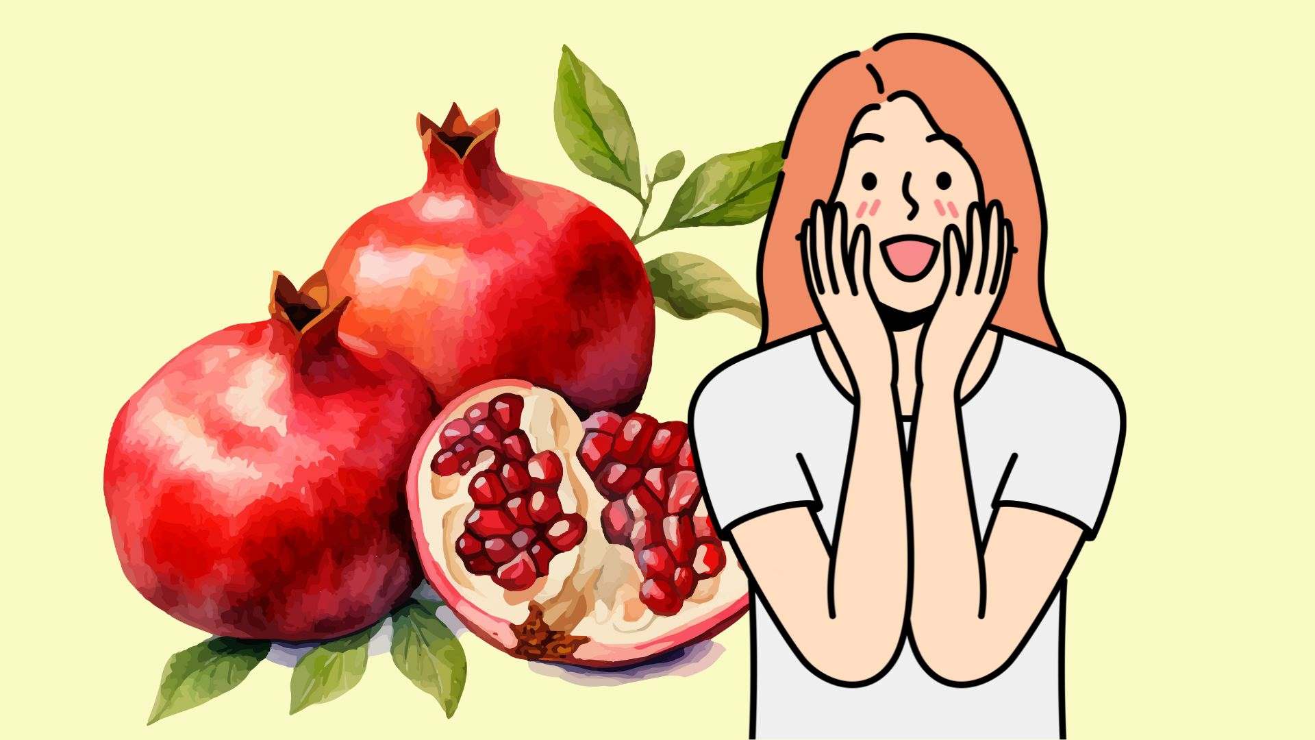 Eating pomegranate is good for your health. Graphics: Thanh Thanh