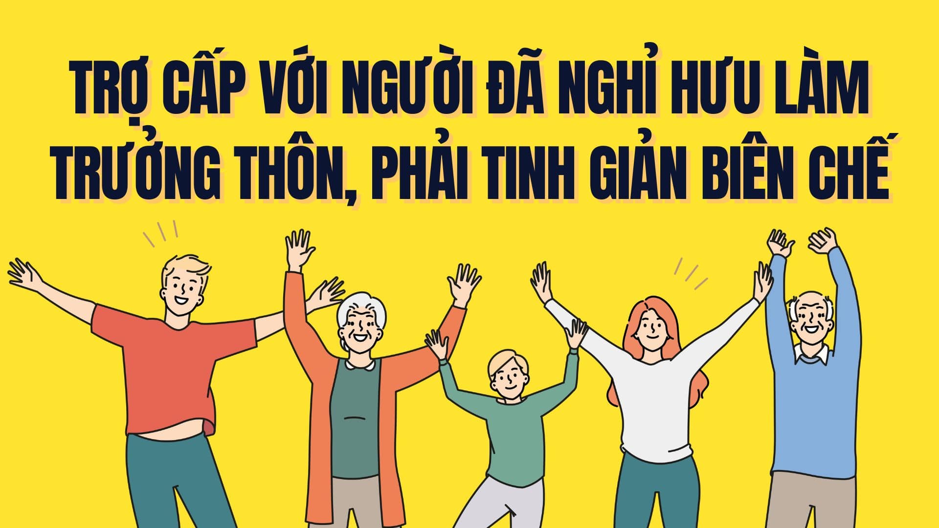 La persona retirada y el jefe de la aldea, ahora deben optimizar la nomina, la asignacion unica es igual a 15 meses de la asignacion mensual. Graficos: Tra mi