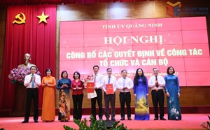 Tỉnh ủy Quảng Ninh công bố các quyết định về công tác cán bộ