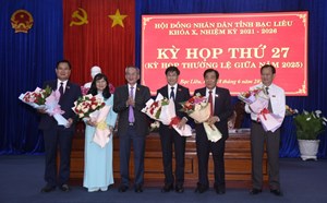 HĐND tỉnh Bạc Liêu thông qua nguyện vọng thôi nhiệm vụ của 6 đại biểu