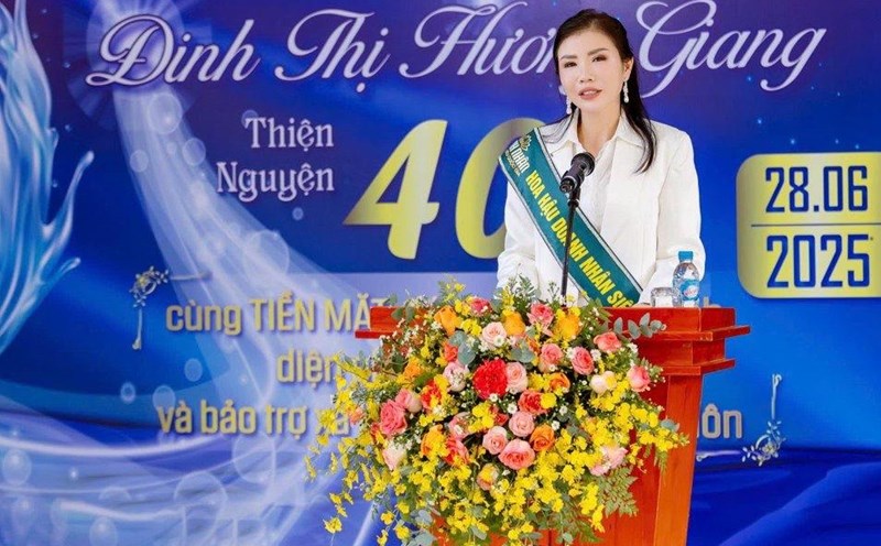 Miss Huong Giang. Photo: Provided by the organizing committee.