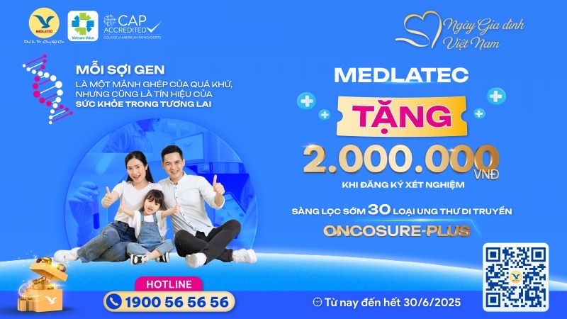 MEDLATEC danh tang uu dai hap dan khi khach hang dang ky xet nghiem gen sang loc ung thu. Anh: MEDLATEC