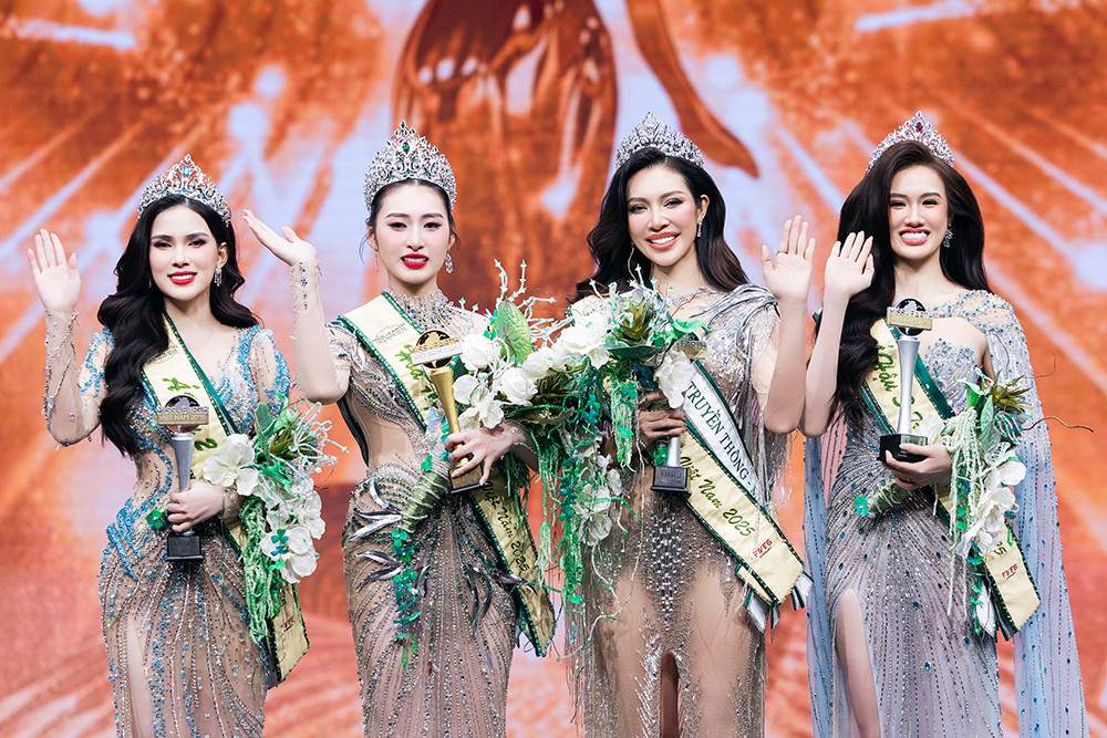 Top 4 Miss Earth Vietnam 2025. Foto: Comite Organizador.