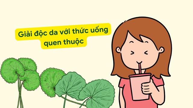 Gotu kola helps detoxify the skin effectively. Graphic photo: Huong Son