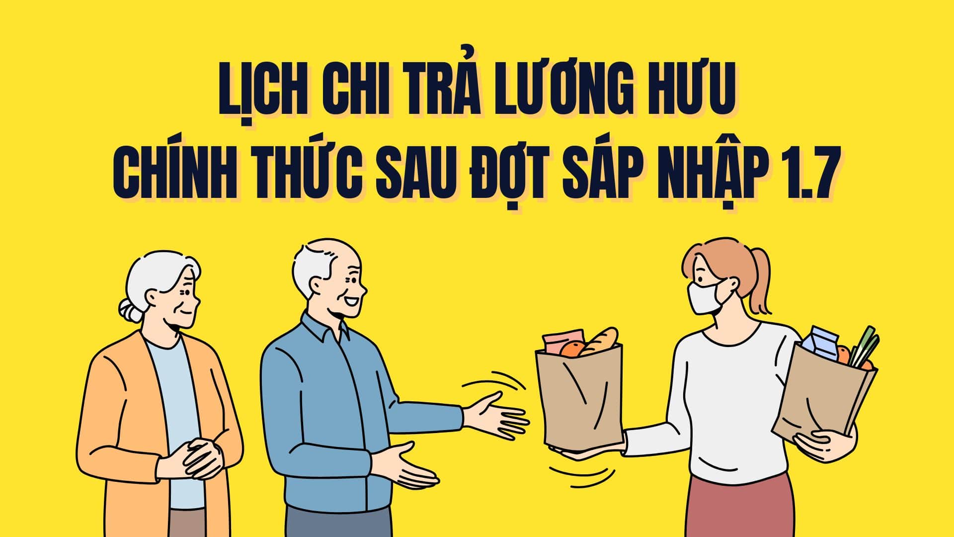 Official pension payment schedule after the merger 1.7. Graphics: Tra My