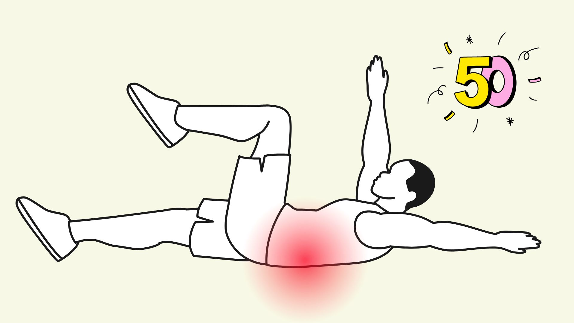 Exercise helps reduce back pain after age 50. Graphics: Thanh Thanh