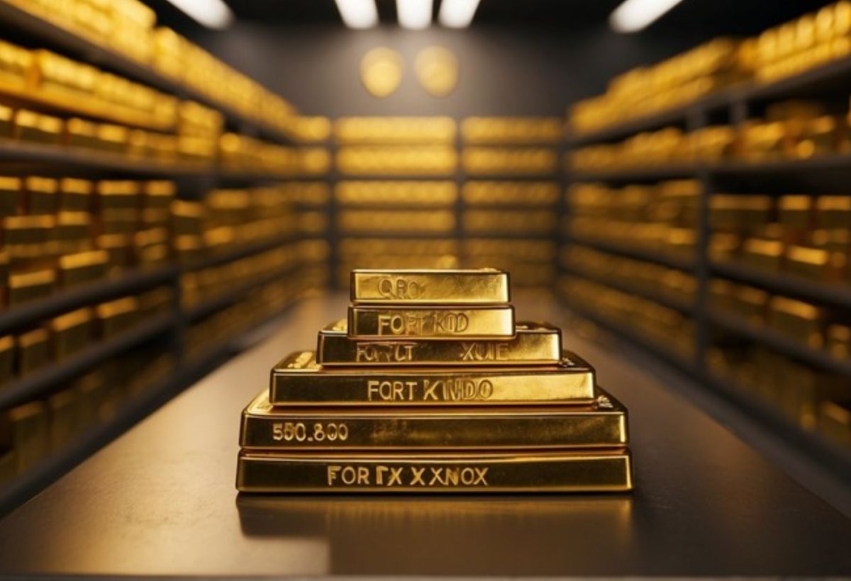 Ham vang Fort Knox duoc cho la chua 4.581 tan vang. Anh: Trung tam Du tru vang bac cua My