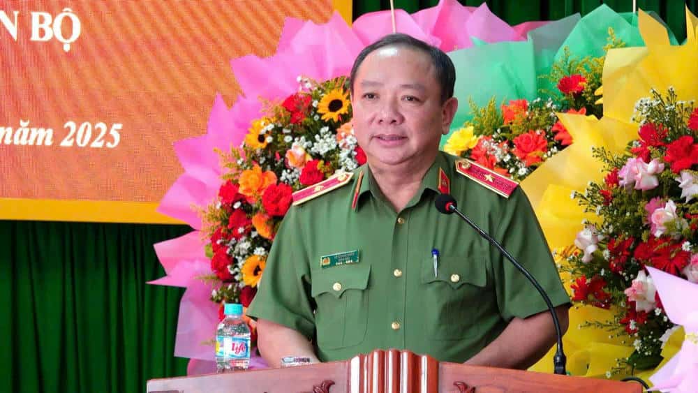 Major General Le Quang Nhan, new Director of Gia Lai Provincial Police (new). Photo: Thanh Tuan