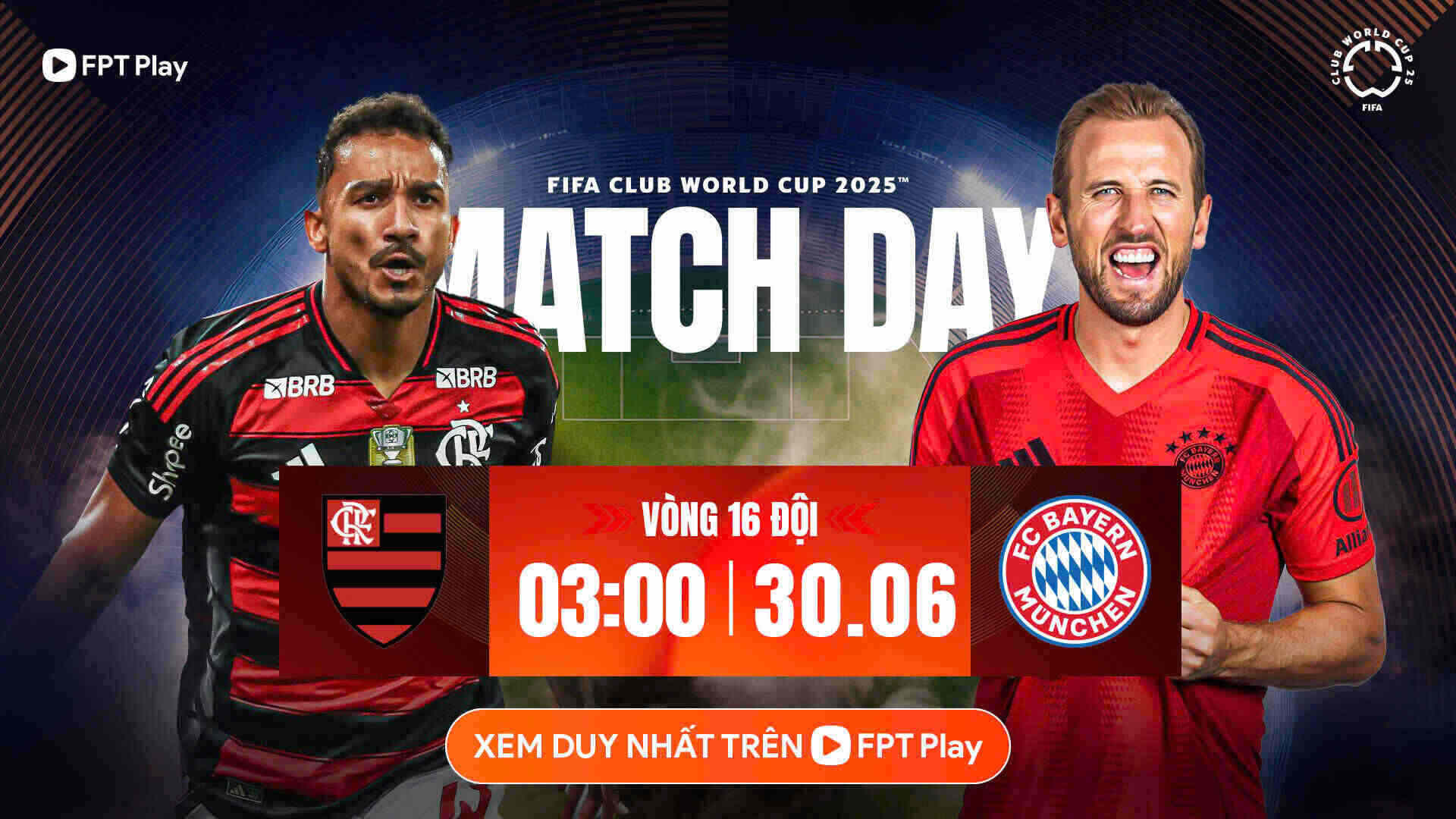 Flamengo se enfrento al Bayern Munich en la Copa Mundial del Club de la FIFA.  Foto: FPT Play