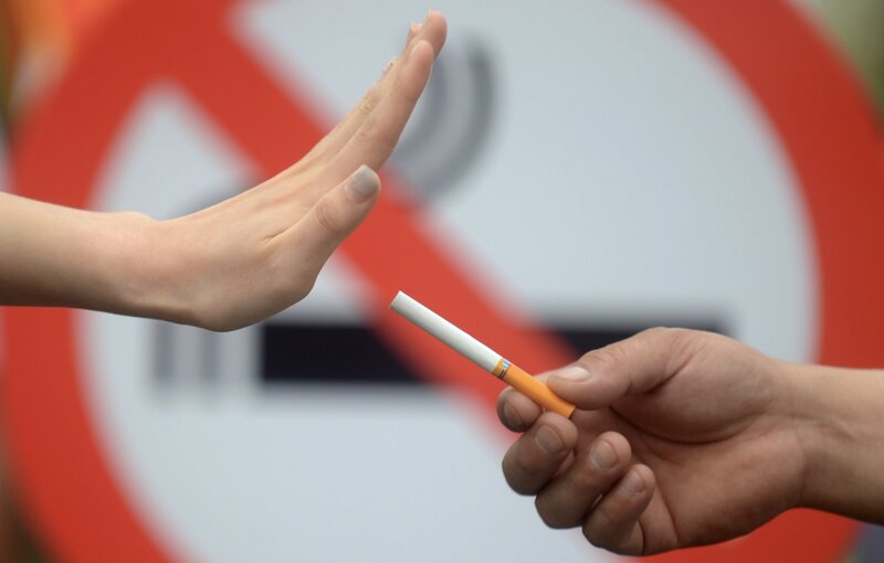 France has banned smoking in some public places with fines of up to 700 euros. Photo: Xinhua