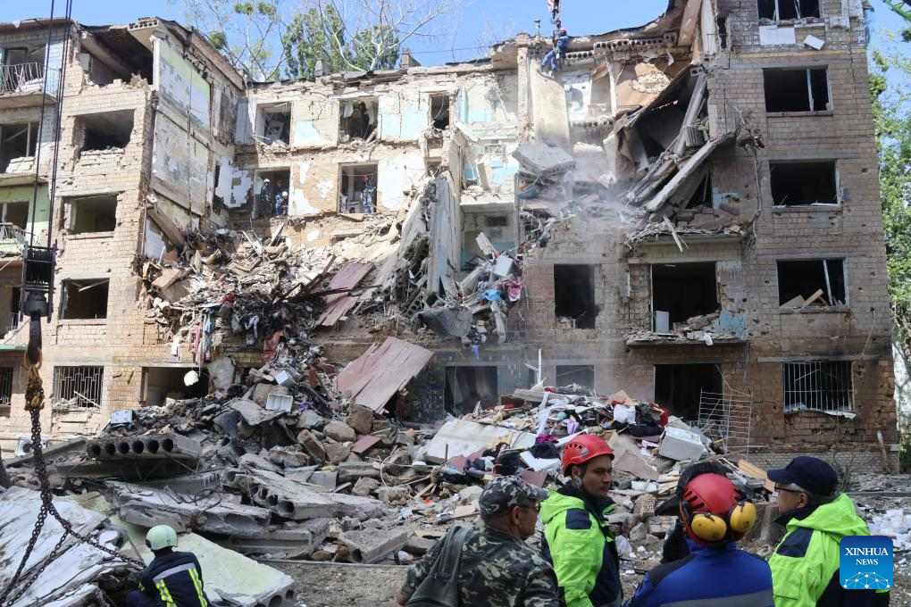 Consecuencias de la huelga aerea de Rusia en Kiev, Ucrania, 23 de junio de 2025. Foto: Xinhua