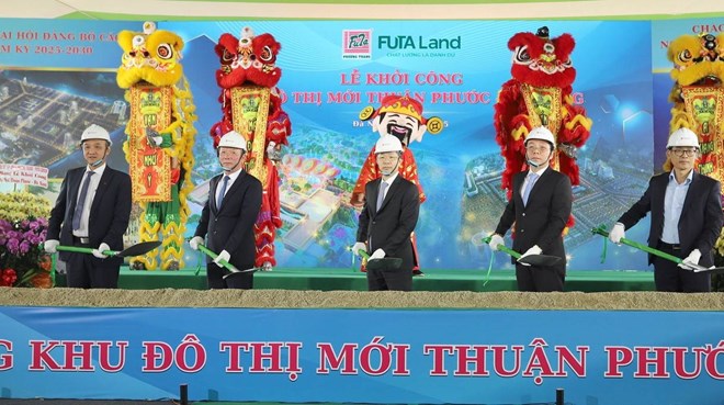 La ceremonia de inauguracion del Proyecto de Area Urbana de Thuan Phuoc - Da Nang. Foto: Trinh Dinh