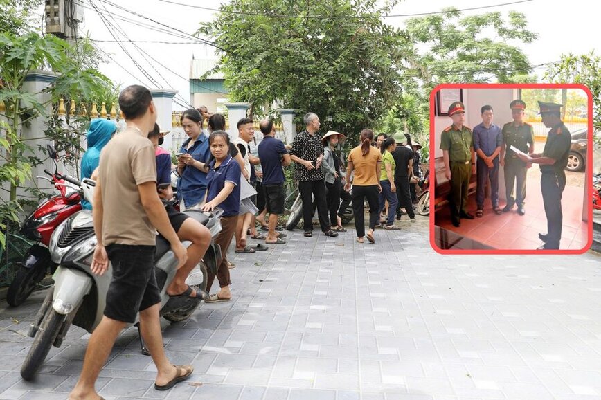 Kế toán trường THCS Ngô Xá đã bị bắt, trước đó vụ việc gây bức xúc cho nhiều phụ huynh. Ảnh: Tô Công.