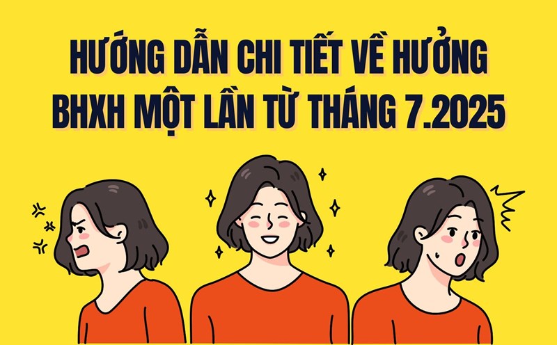 Detailed instructions on one-time social insurance benefits from July 2025. Graphics: Tra My