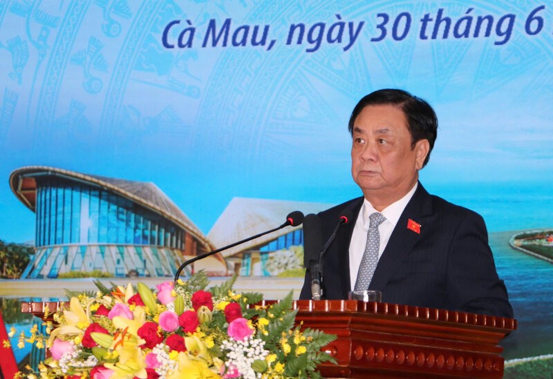 Pho chu tich Quoc hoi Le Minh Hoan phat bieu tai buoi le. Anh: Nhat Ho