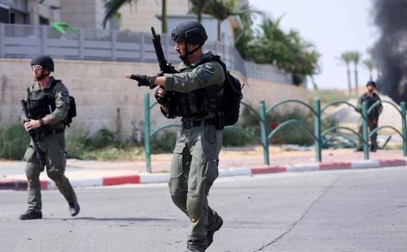 The Israeli military is on duty. Photo: Xinhua